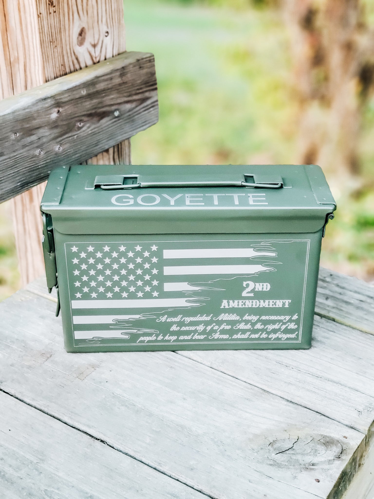 Personalized Engraved Hunting Ammo Box, Ammo Can, Ammo Storage Box
