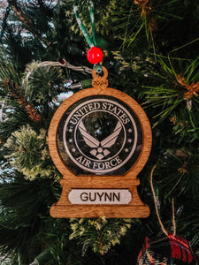 "2024" MILITARY SNOWGLOBE ORNAMENT