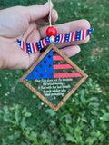 PATRIOTIC FLAG ORNAMENT