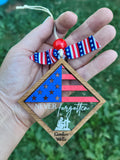 PATRIOTIC FLAG ORNAMENT